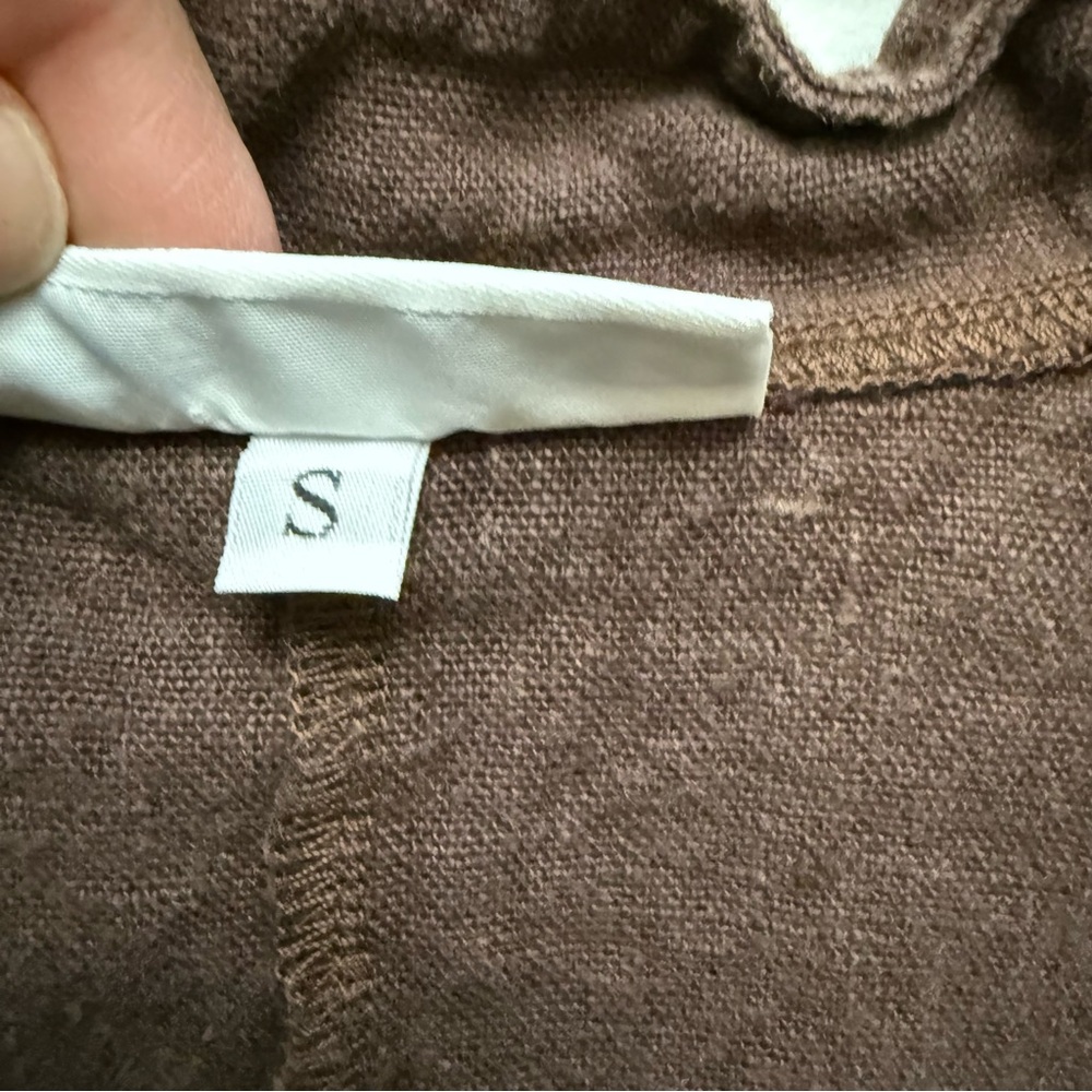 bryn Walker linen Brown Lightweight Shirt Jacket - Picture 3 of 8